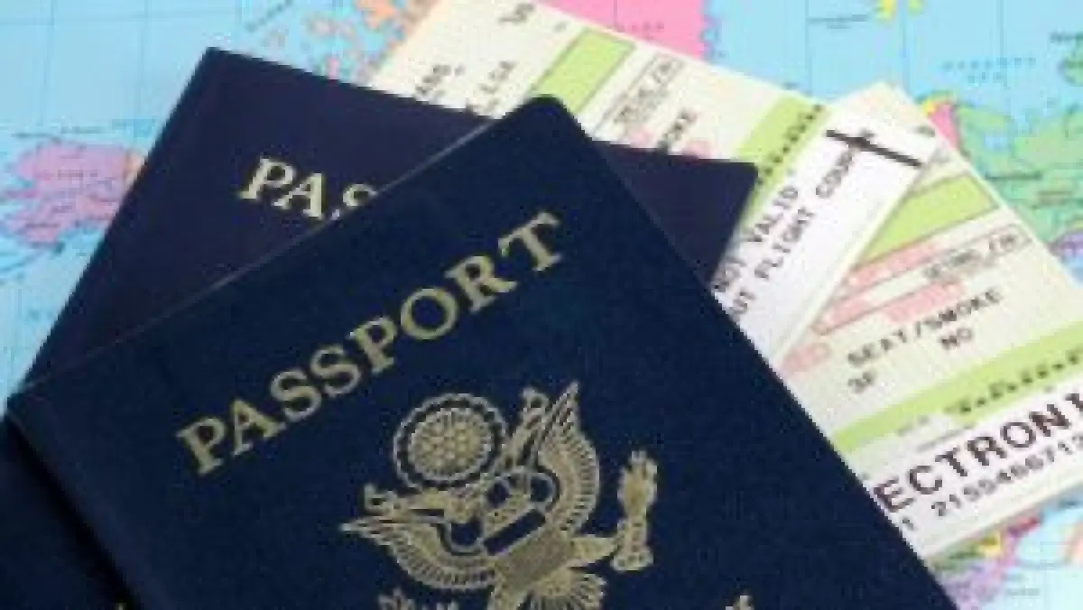 US passport and travel documents
