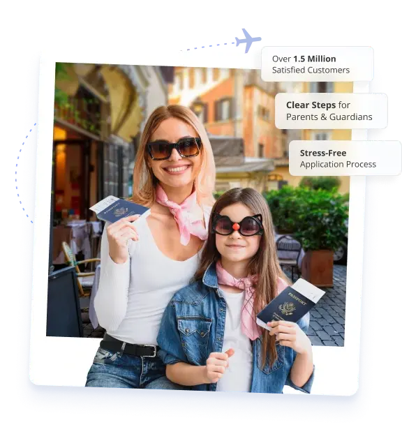 Get your <span class='highlight'>child’s <br> passport</span> fast